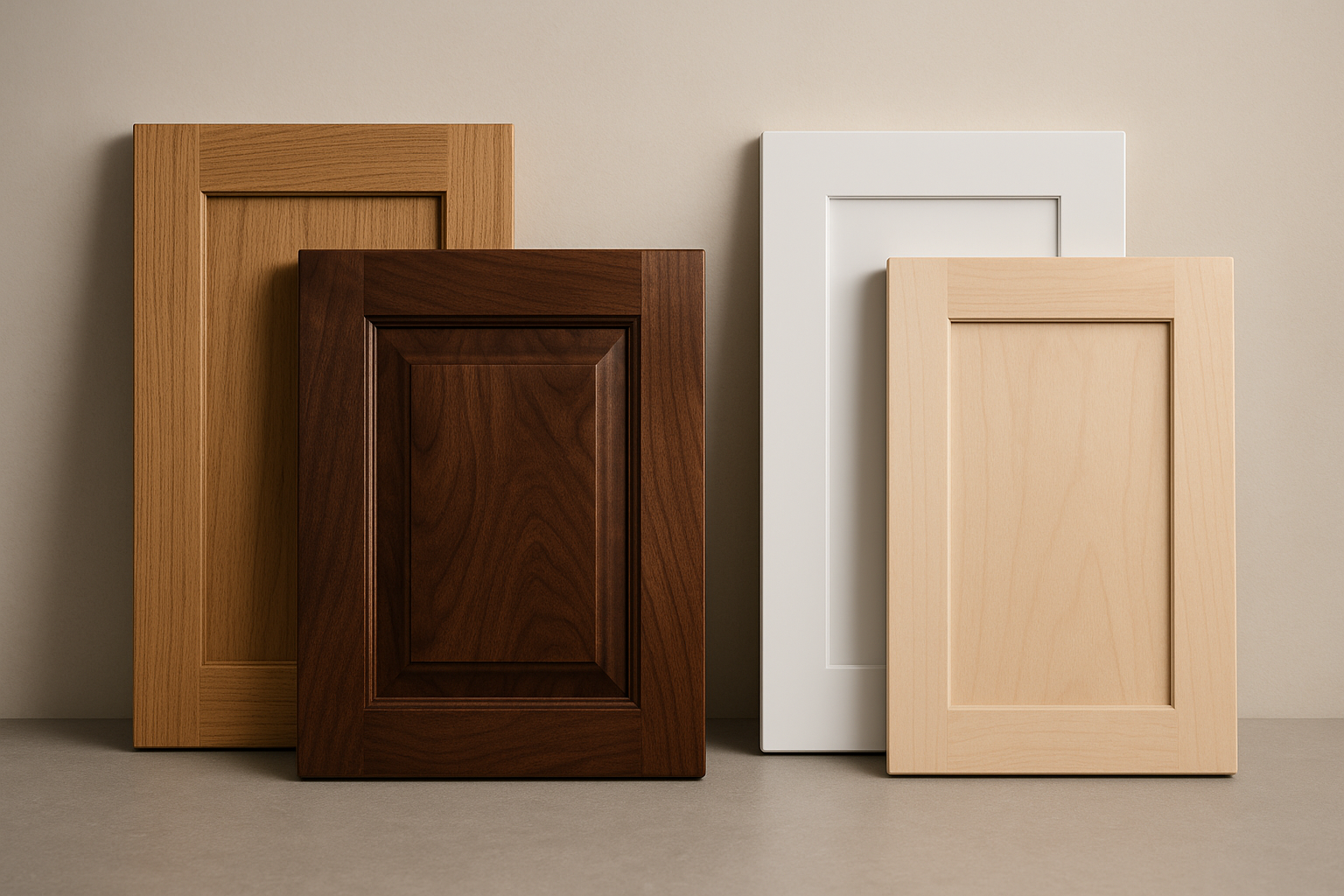 Nice, but change the black door to a walnut material and pick maple wood for the door on the right